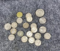 Old Nickels and modern coins