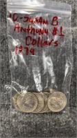10 Susan B Anthony Dollars