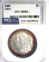 1889 Morgan MS65+ DMPL LISTS $7500