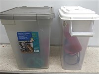 DOG FOOD CONTAINERS, LEASHES, TOYS, WATER/ FOOD