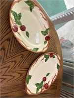 Franciscan Pottery - 2 Large Oval Platters