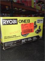 Ryobi 18V 2/4Ah Battery 3-Pack