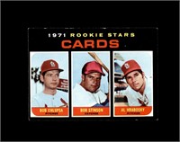 1971 Topps #594 St Louis Cardinals RS EX to EX-MT+