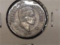 1959 Republica Colombia coin