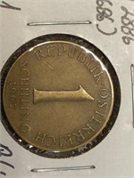 1967 Austria bronze coin