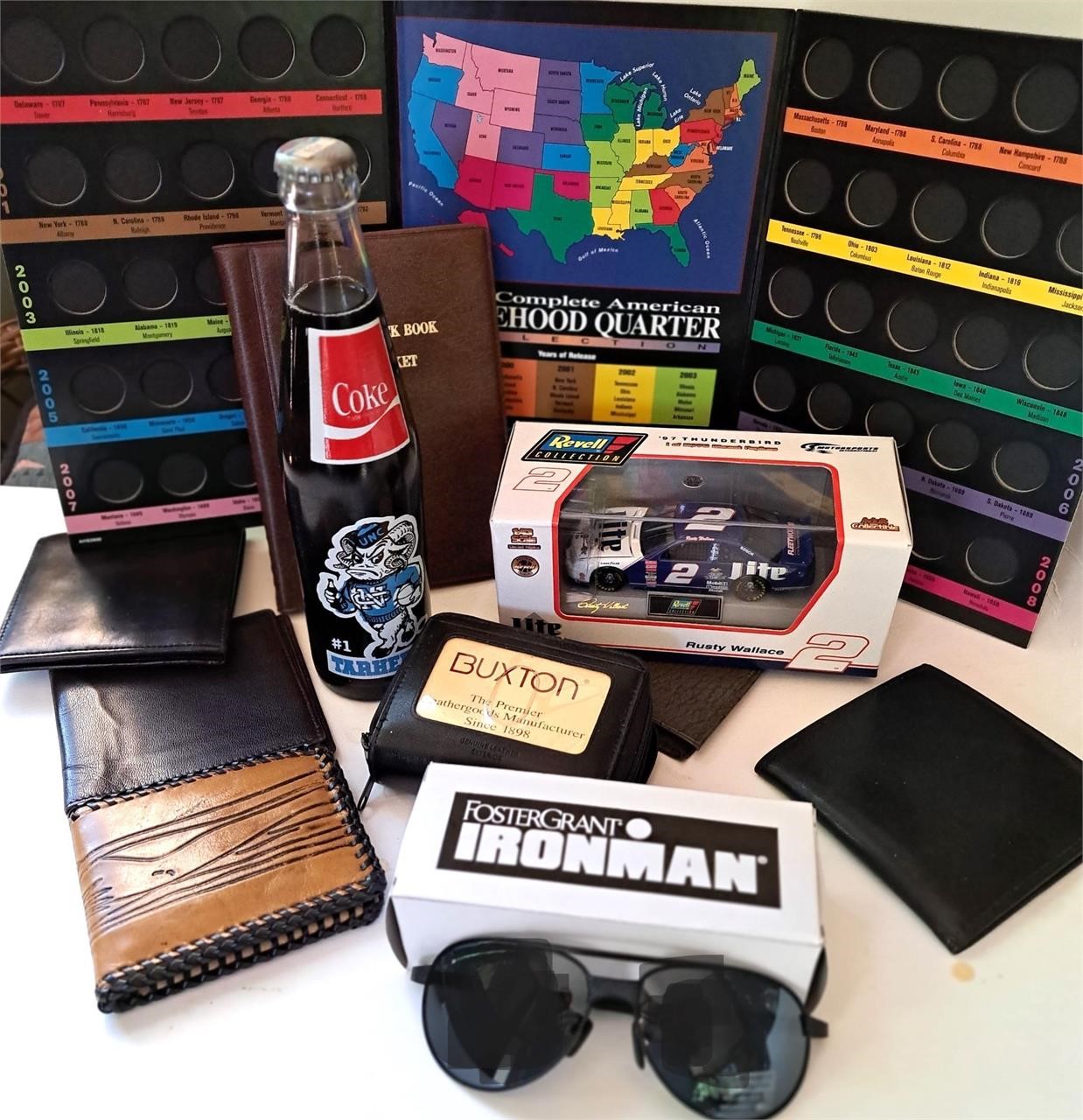 SUNGLASSES ASSORTED MENS WALLETS COIN HOLDER LOT