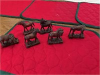 6 Wooden Horses
