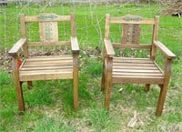 Pair of Teak Arm Chairs