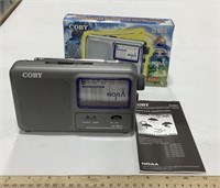 Coby HOAA Weather Band AM/FM Portable Radio -