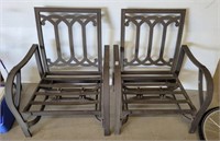 2 METAL OUTDOOR CHAIRS