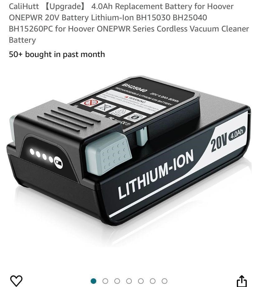 4.0Ah Replacement Battery for Hoover