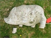 Carved Granite Pig