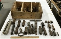 Wood crate w/ tools-17.5 x 14 x 6