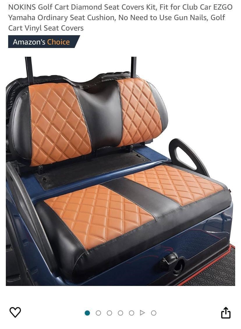 NOKINS Golf Cart Diamond Seat Covers Kit