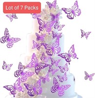 Lot of 7 Packs - ZHUOWEISM 40 PCS/Pack Deep Purple