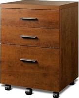DEVAISE, 3 Drawer File Cabinet, Under Desk with Wh