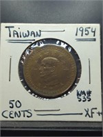 1954, Taiwan coin