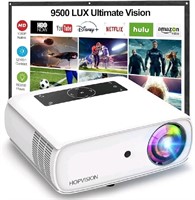 HOPVISION Native 1080P Projector Full HD, 15000Lux