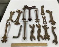 Antique wrench lot
