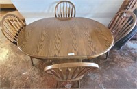WOODEN DINING TABLE WITH 4 CHAIRS