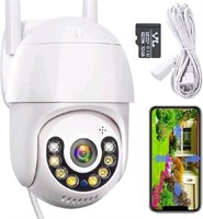 Mioqer Security Cameras Outdoor, 1080P HD 360°View