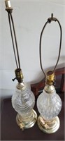 PR OF GLASS LAMPS