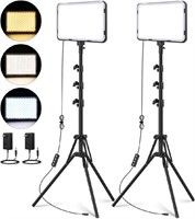 Unicucp 2 Pack LED Video Photography Lighting Kit