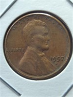1957 d. Lincoln wheat Penny