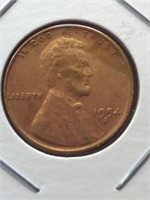 1954 d. Lincoln wheat Penny