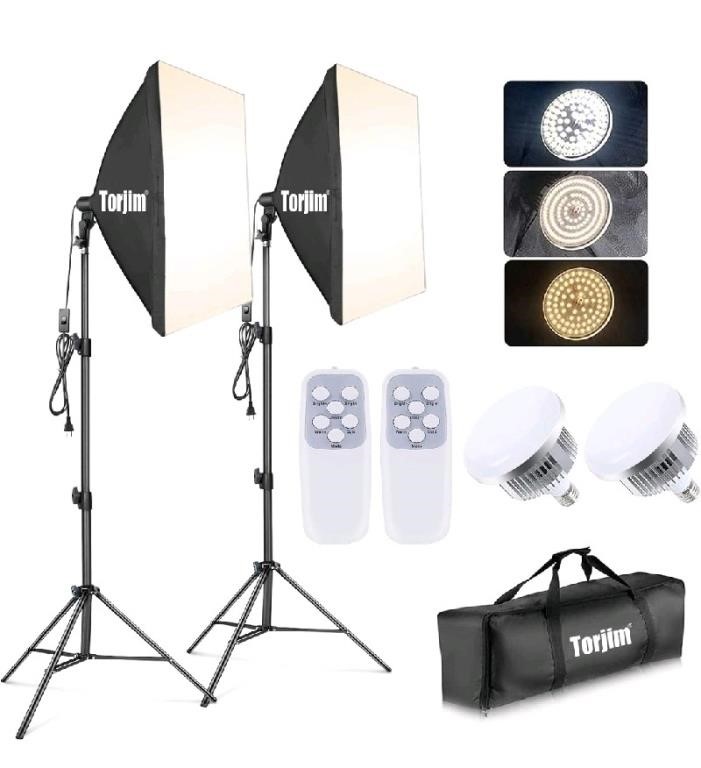 Torjim Softbox Photography Lighting Kit, Professio