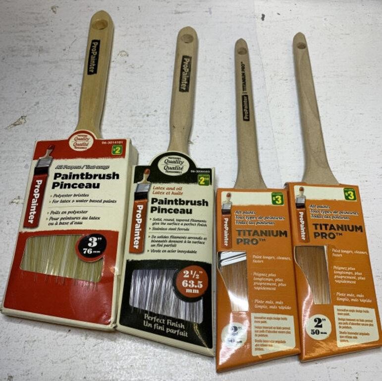 4-paint brushes