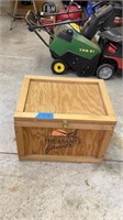 “Pheasants Forever” wood chest 
23.5”x