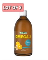 Lot of 3, Omega-3 Supplement, Liquid, 250ml, 1380m