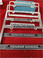 5 Honda Car Tag Frames