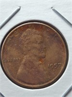 1957 d. Lincoln wheat Penny