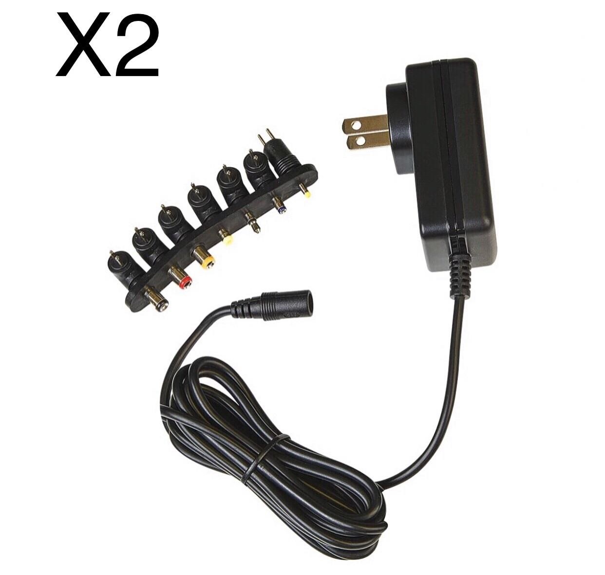 Pack of 2 RCA AC to DC Power Adapter - Universal