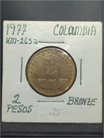1977 Colombian coin