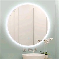 Pabroni LED Bathroom Mirror 28 Inch Round Mirror w