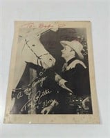 1951 Autograph Tex Ritter Fan Club Photo