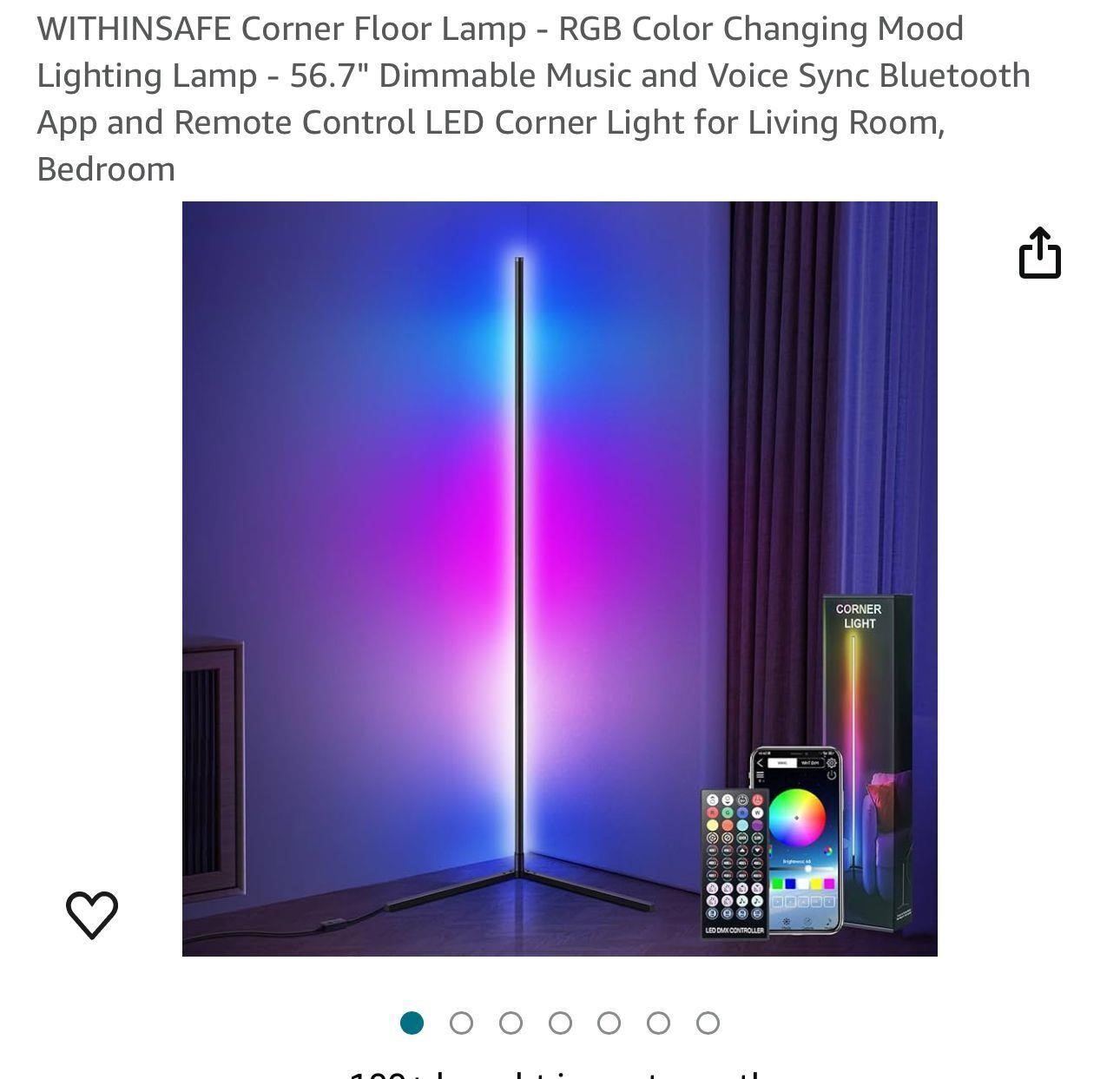 WITHINSAFE Corner Floor Lamp