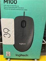 Logitech M100 Full Size USB Mouse