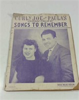 1945 Curly Joe And Paula's Famous Folio Of Songs