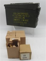 147 RDS OF MILITARY 7.62X51MM IN AMMO CAN