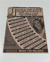 1945 Broadcast Songs Magazine Radio, Stage and