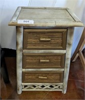 SMALL BAMBOO 3 DRAWER DECORATIVE CHEST