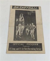 1940's Basketball Score Card