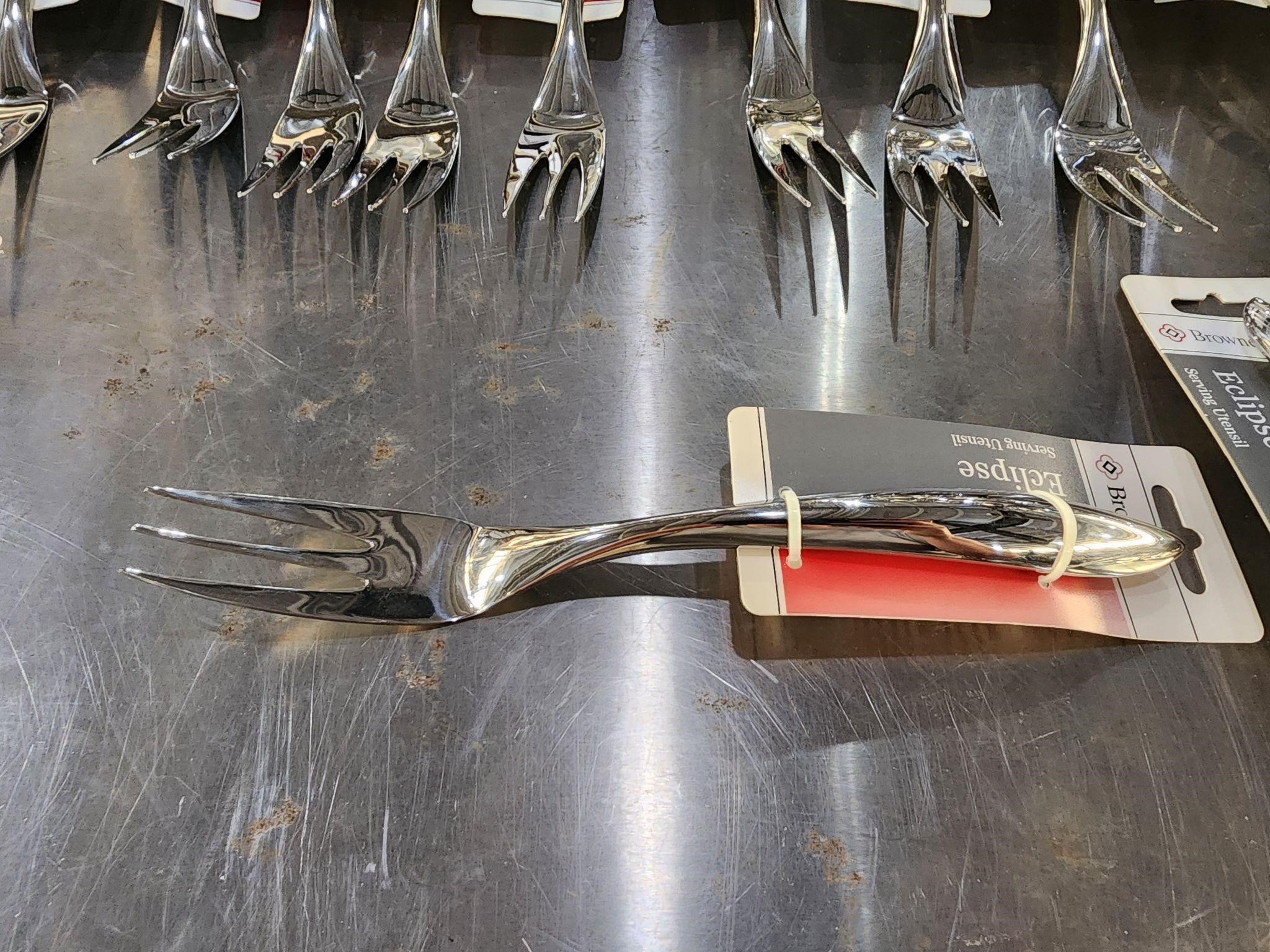 New Browne 10" Stainless Serving Fork Bid x 29