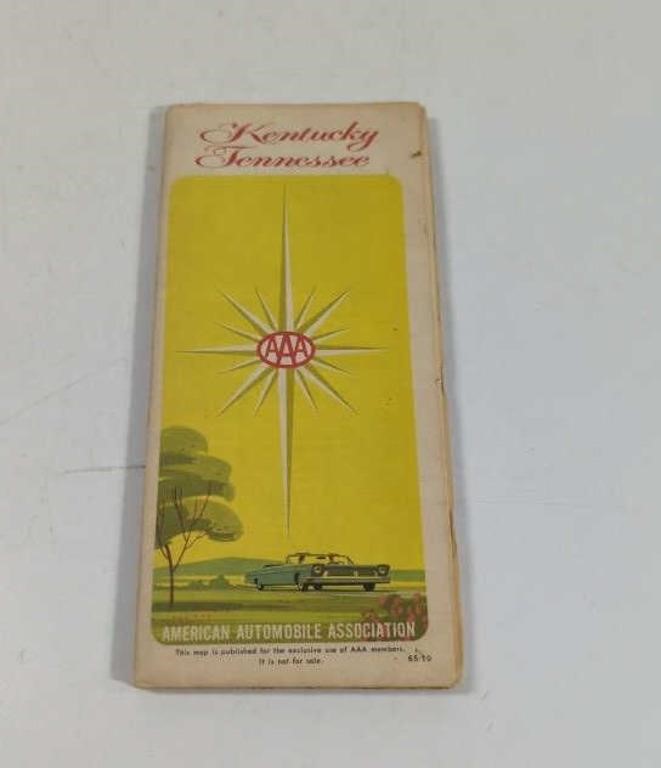 Vintage AAA Kentucky and Tennessee Maps