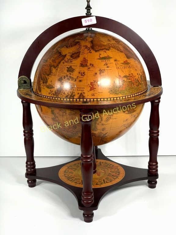 Old World Globe Chess Set