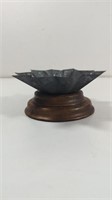 Wooden and Metal Star Candle Holder